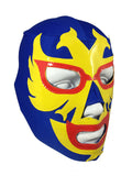 DOS CARAS Youth Young Adult Lucha Libre Wrestling Mask - Blue/Yellow