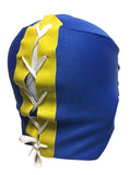 DOS CARAS Youth Young Adult Lucha Libre Wrestling Mask - Blue/Yellow