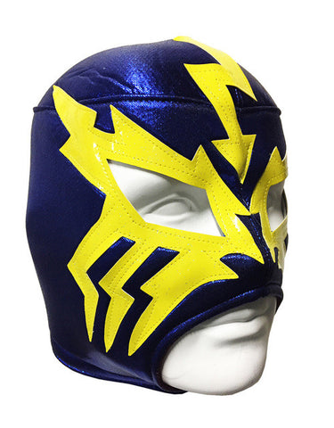 ELECTRICO Lucha Libre Wrestling Mask (pro-fit) Blue/Yellow