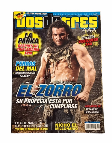 DOS DE TRES AAA Lucha Libre Magazine - EL ZORRO edition