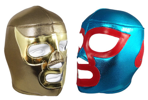 2 pack NACHO LIBRE & RAMSES Adult Lucha Libre Wrestling Mask