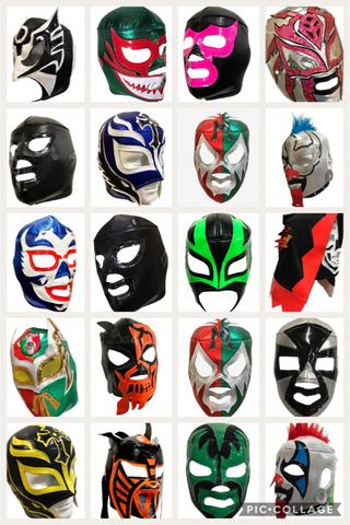 20 pack Assorted Adult Lucha Libre Wrestling Mask Party Package - 20 mask bundle