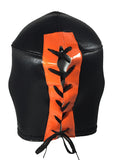 SOMBRA Lucha Libre Wrestling Mask (pro-fit) Black/Orange