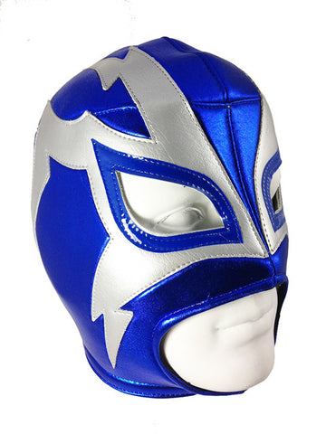 SHOCKER Lucha Libre Wrestling Mask (pro-fit) Blue/Grey