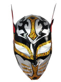 SIN CARA (pro-LYCRA) Adult Lucha Libre Wrestling Mask - Silver/Black