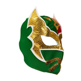 SIN CARA Youth Young Adult Lucha Libre Wrestling Mask - Red/Green