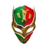 SIN CARA Youth Young Adult Lucha Libre Wrestling Mask - Red/Green