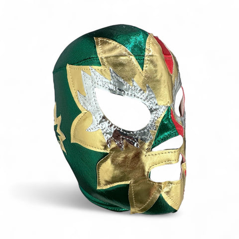SOLAR Lucha Libre Wrestling Mask (pro-fit) Red/Green