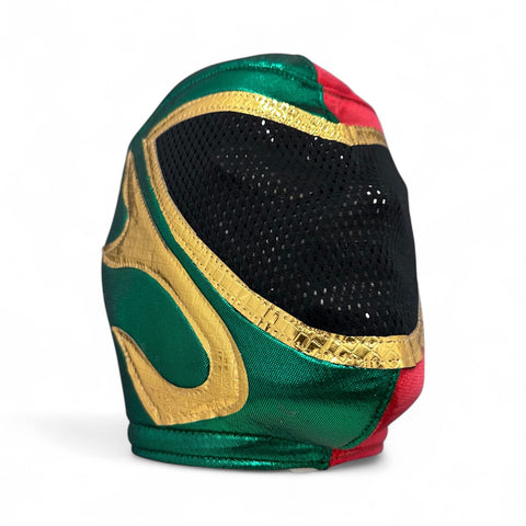 TINIEBLAS Lucha Libre Wrestling Mask (pro-fit) Red/Green