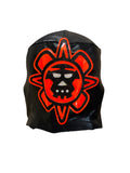 REY MYSTERIO (pro-LYCRA) Adult Lucha Libre Wrestling Mask -Black/Neon Orange