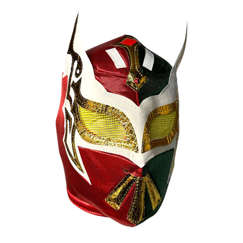 SIN CARA Lucha Libre Wrestling Mask (pro-fit) Red/Green MEXICO