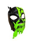 HALLOWEEN SKULL Halloween Lucha Libre Wrestling Mask (pro-fit) Black/Green