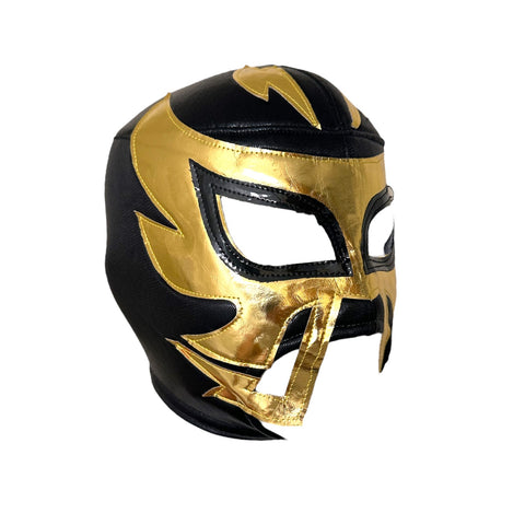 RAYMAN Lucha Libre Wrestling Mask (pro-fit) Black/Gold