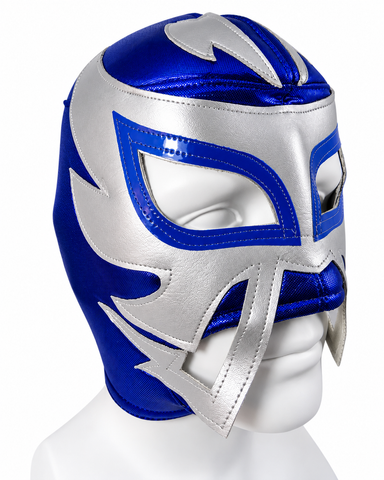 RAYMAN Lucha Libre Wrestling Mask (pro-fit) Blue/Grey