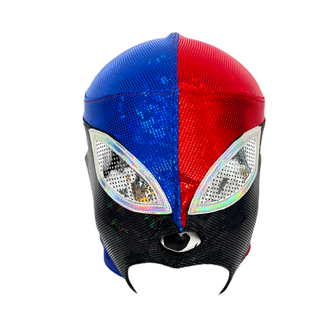 FUERZA GUERRERA (pro-LYCRA) Lucha Libre Wrestling Mask - Black/White (Copy) (Copy)