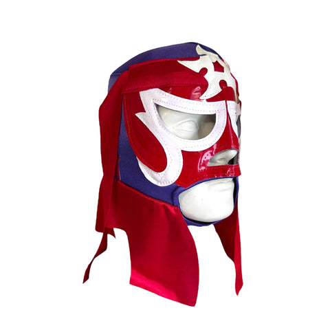 PENTAGON Adult Lucha Libre Wrestling Mask (pro-fit) Purple/Red