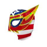 ALL AMERICANO Lucha Libre Wrestling Mask (pro-fit) Stripes/Gold