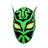 MYSTEZYS Adult Lucha Libre Wrestling Mask (pro-fit) Black/Hot Green