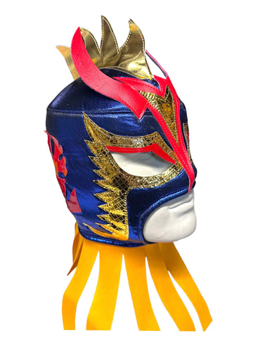 ULTIMO DRAGON Adult Lucha Libre Wrestling Mask (pro-fit) Blue