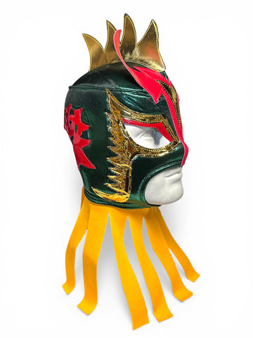 ULTIMO DRAGON Adult Lucha Libre Wrestling Mask (pro-fit) Green