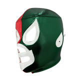 SANTO MEXICO Lucha Libre Adult Wrestling Mask (pro-fit) Red/Green