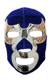 BLUE DEMON (pro-LYCRA) Adult PRO Lucha Libre Wrestling Mask -Midnight Blue
