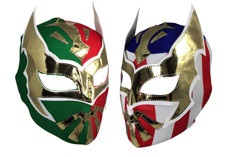 2pk SIN CARA Youth Young Adult Lucha Libre Wrestling Mask - MEX/USA