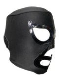 DARK RAMSES Adult Lucha Libre Lace Up Wrestling Mask - Black