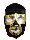 LUCHADOR DEMON Halloween Lucha Libre Wrestling Mask (pro-fit) Black/Gold