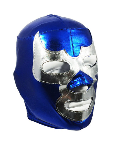 BLUE DEMON (pro-LYCRA) Lucha Libre Wrestling Mask - Blue