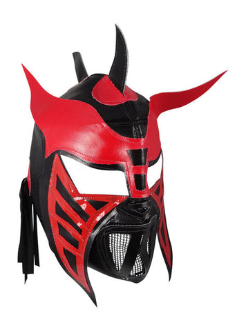 HYSTERIA Lucha Libre Wrestling Mask (pro-fit) Black/Red