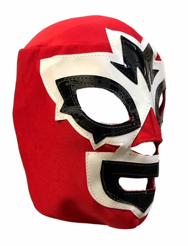 Mask Maniac Adult Lucha Libre Wrestling Mask - Red/White/Black