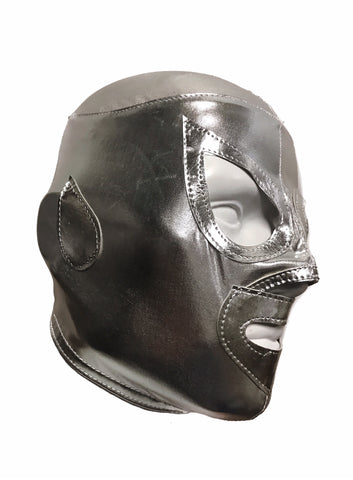 SANTO (pro-LYCRA) Adult Lucha Libre Wrestling Costume Mask - Silver