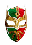 SIN CARA Youth Young Adult Lucha Libre Wrestling Mask - Red/Green