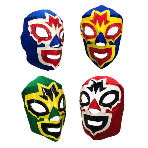 4 pack Mask Maniac Adult Lucha Libre Party Set - 4 masks