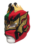 KALISTO Youth Young Adult Lucha Libre Wrestling Mask - Red/Green