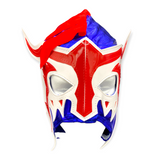 GOLDEN SCORPION (pro-LYCRA) Adult Lucha Libre Wrestling Mask - Blue/Red