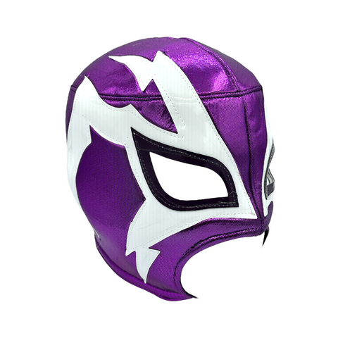SHOCKER Adult Lucha Libre Wrestling Mask (pro-fit) Purple/White