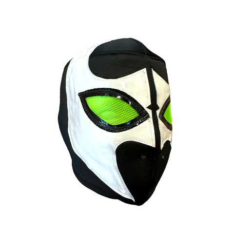 BLACK VIPER Lucha Libre Wrestling Mask (pro-fit) Black/White