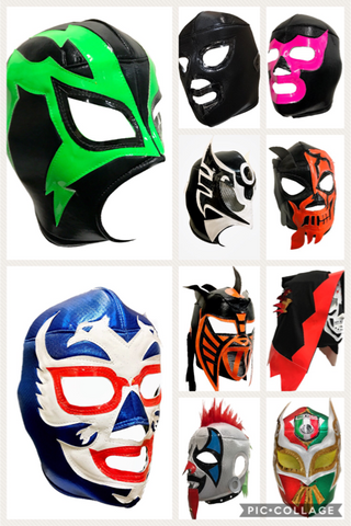10 pack Assorted Adult Lucha Libre Wrestling Mask Party Package - 10 mask bundle