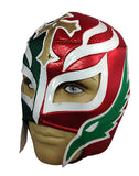 REY MEXICO Lucha Libre Wrestling Mask (pro-fit) - Mexico Flag