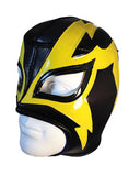 SHOCKER Lucha Libre Wrestling Mask (pro-fit) Black/Yellow