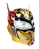 2 pack SIN CARA (pro-LYCRA) Adult Lucha Libre Wrestling Mask - Gold/Silver