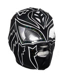 SOMBRA Adult Lycra Lucha Libre Wrestling Mask - Black/White