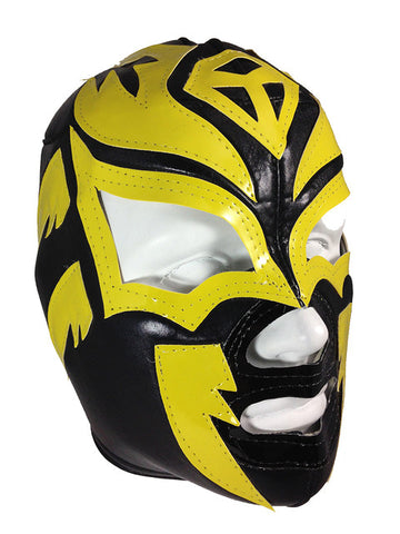 SOMBRA Lucha Libre Wrestling Mask (pro-fit) Black/Yellow