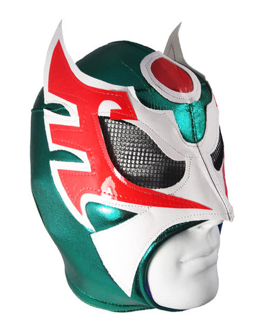 ULTIMO GUERRERO Lucha Libre Wrestling Mask (pro-fit) Green/White/Red