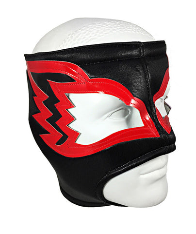 WHITE HAWK Adult Lucha Libre Wrestling Mask (pro-fit) Black/Red