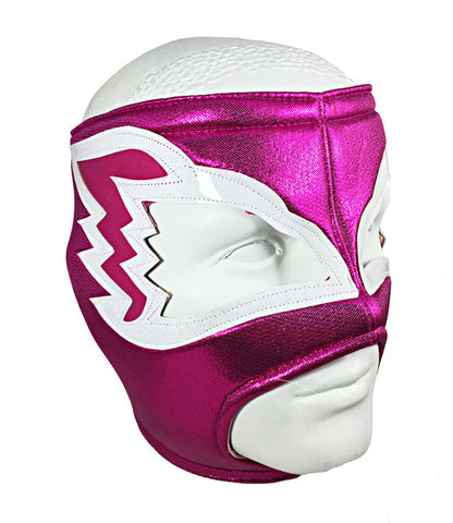 WHITE HAWK Open Top Lucha Libre Wrestling Mask (pro-fit) Hot Pink