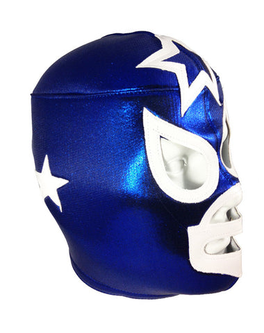 WHITE STAR Lucha Libre Wrestling Mask (pro-fit) Blue/White