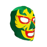 DOS CARAS Youth Young Adult Lucha Libre Wrestling Mask - Green/Yellow